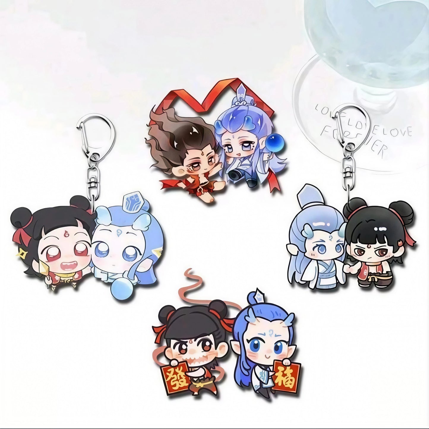 Llaveros Nezha x AoBing