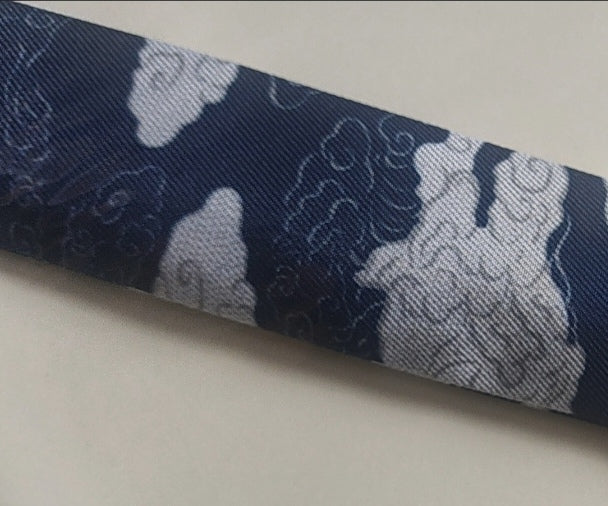 Abanicos dibujo de porcelana china bambú azul